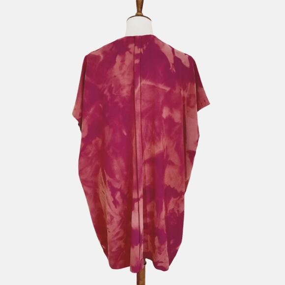 Diane Von Furstenberg Fuchsia Tie Dye Dress Size S - Picture 8 of 13